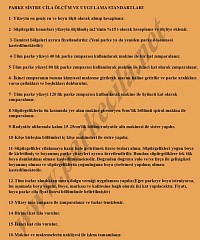 Parke Sistre Cila Uygulama Standardı